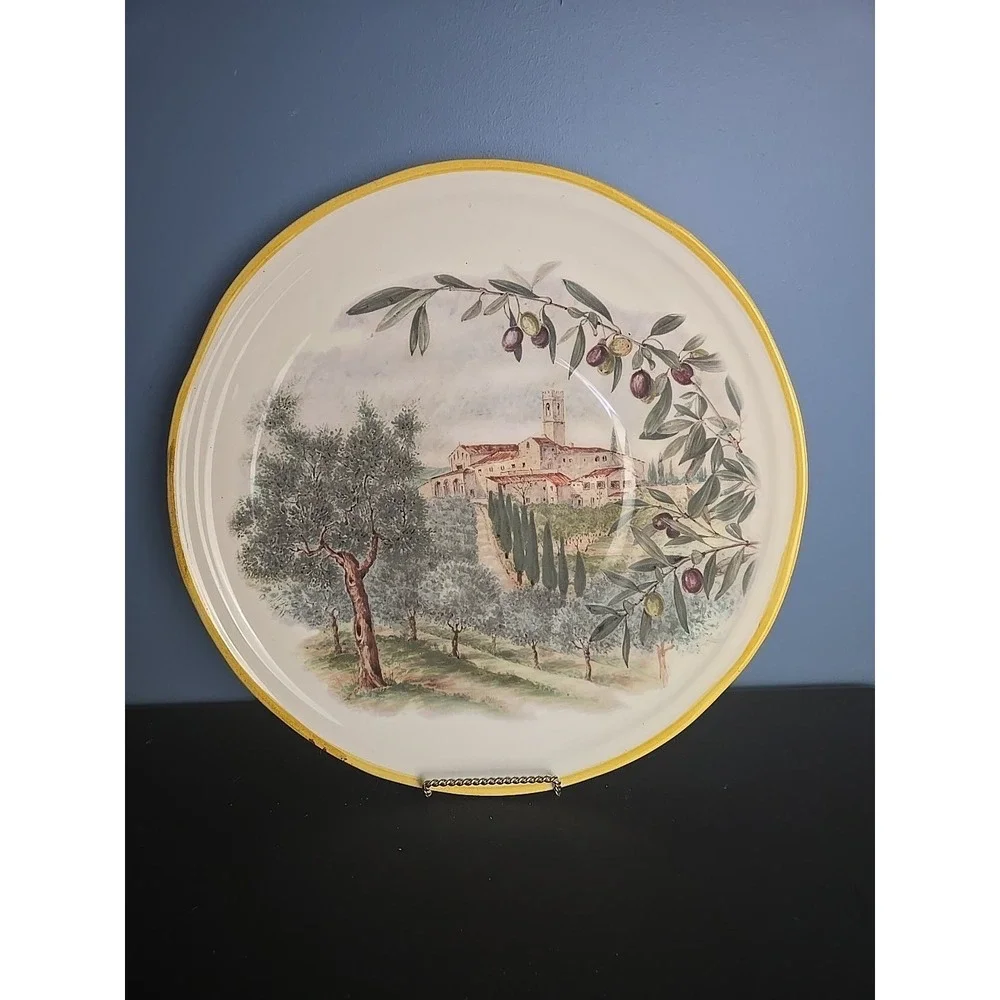 Vintage Sur La Table The Art Of Soul of Cooking Dinner Plate 15'' Made in Italy